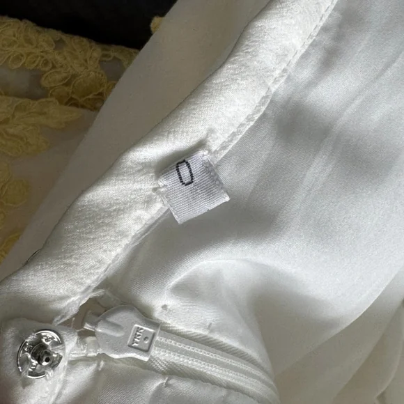 Sherri Hill White and Yellow Skirt Dress - Picture 6 of 6